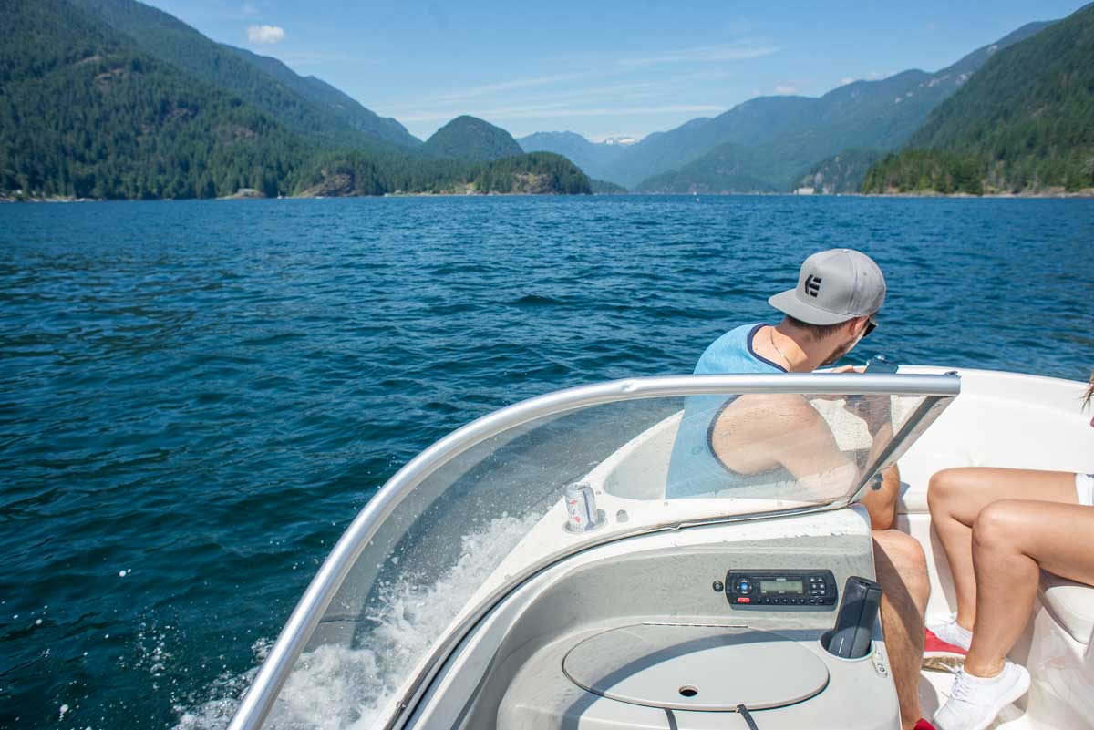Views from our private boat tour in Vancouver, Canada