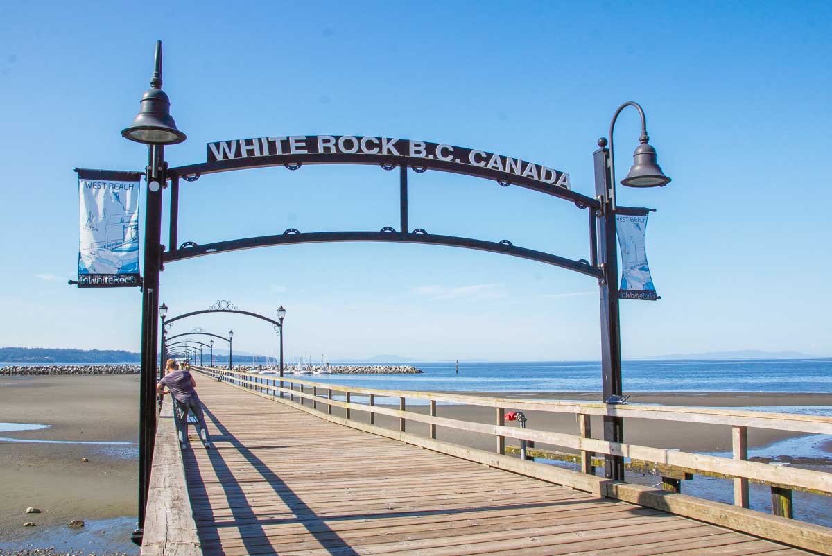 Entrance to the pier in White Rock, BC