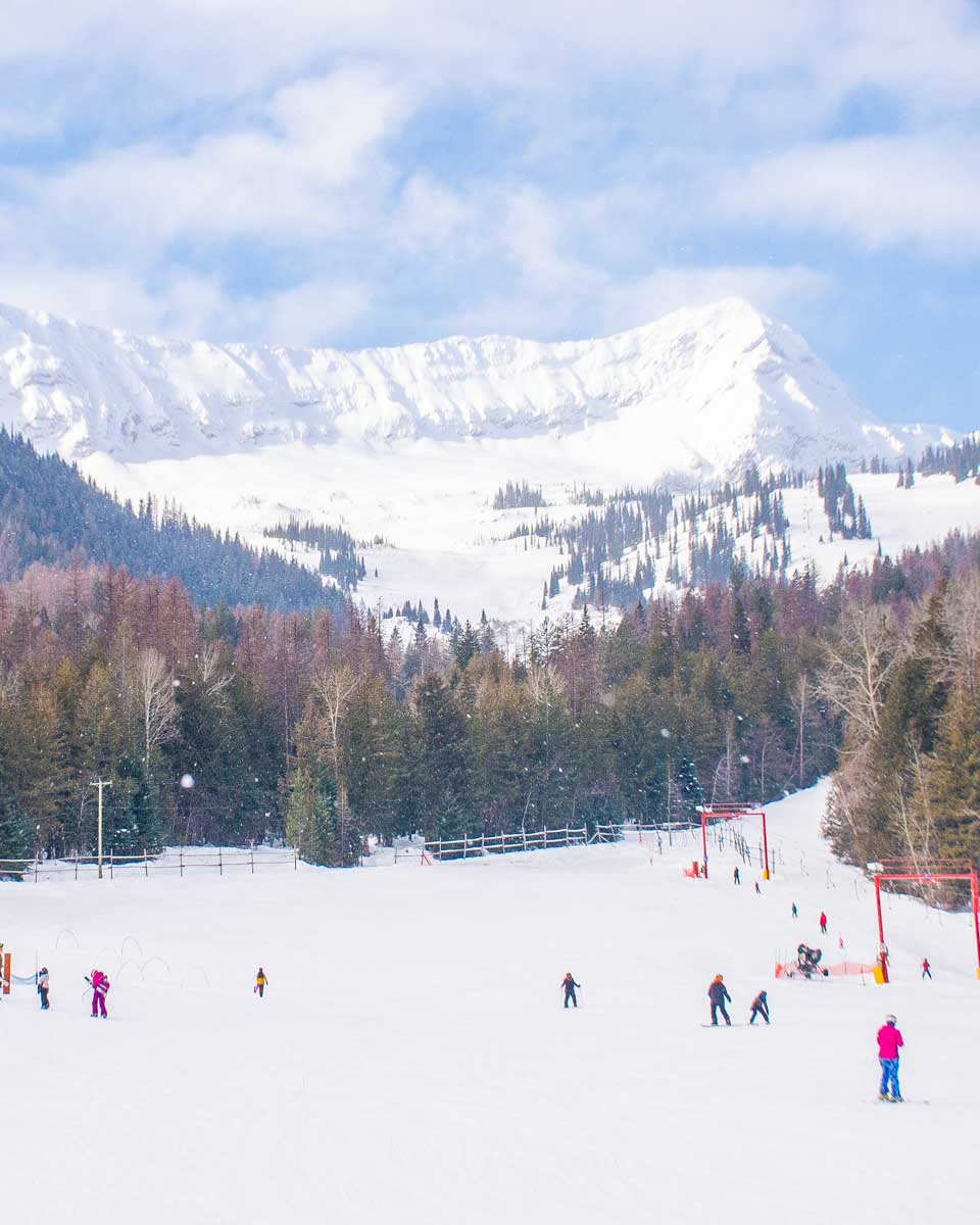 Fernie Alpine Resort during winter in Canada