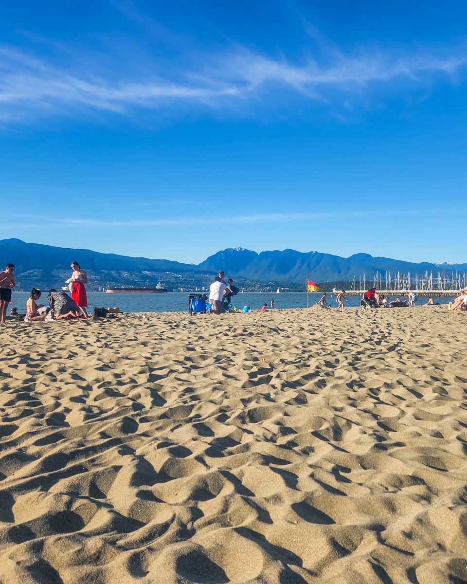 Jericho Beach in Vancouver during summer