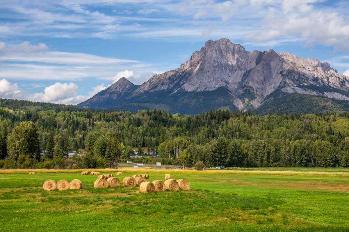 Scenic view of Fernie, BC