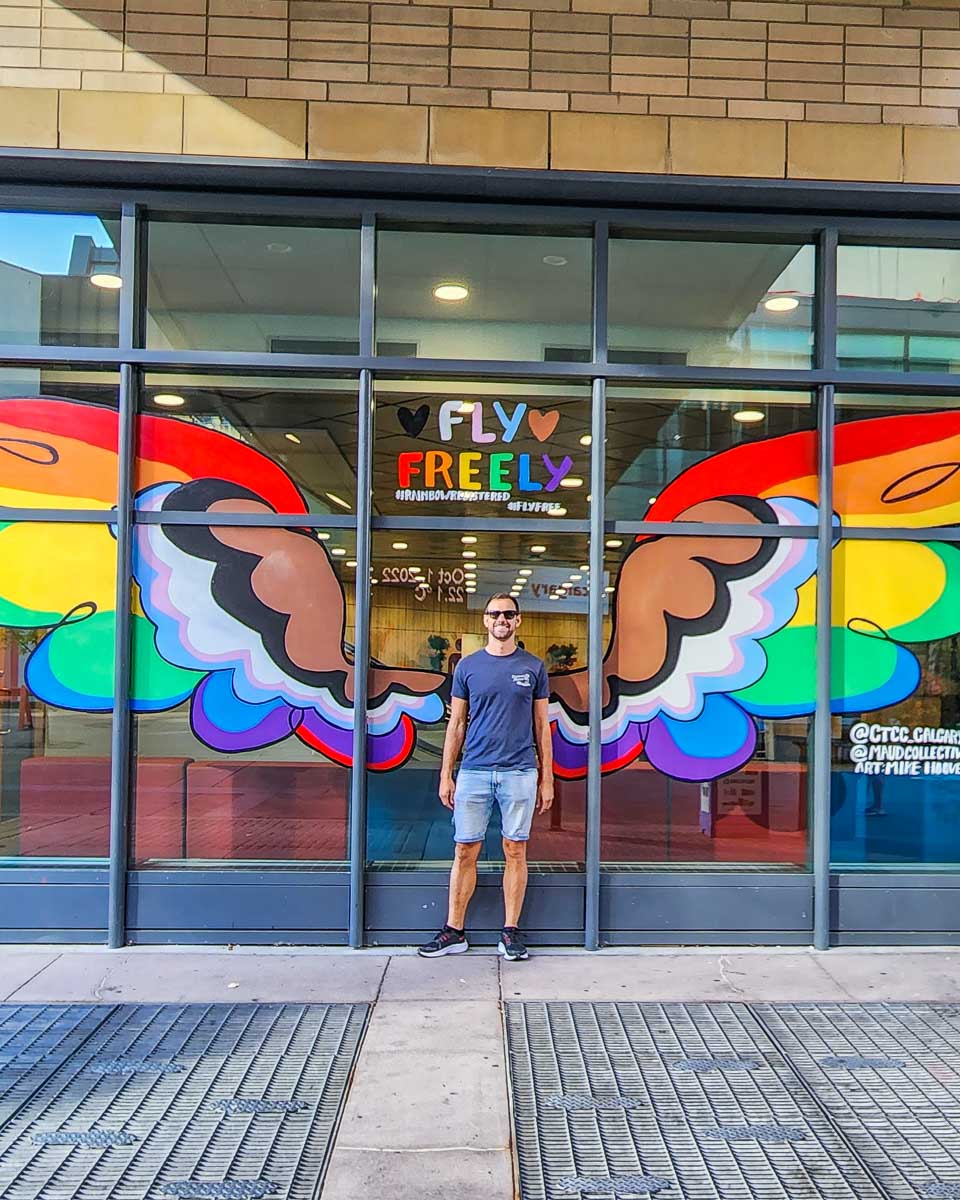 Street art on a tour in Calgary, Canada