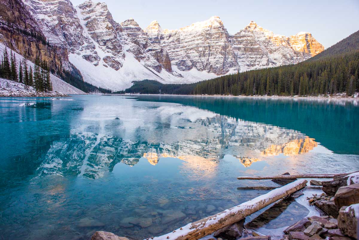 Sunrise at Moraine Lake