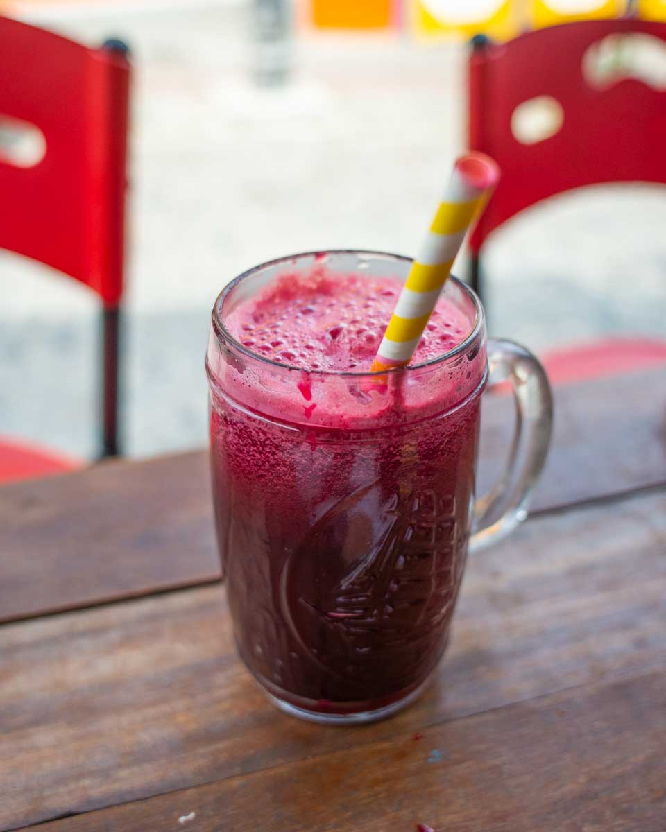 A fresh juice from Namaste Vegan