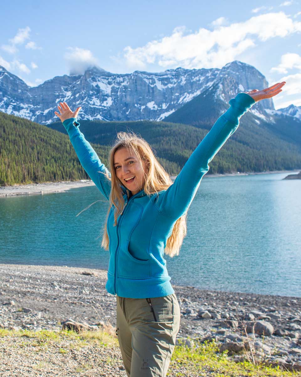 Bailey at Upper Kananaskis Lake, Alberta