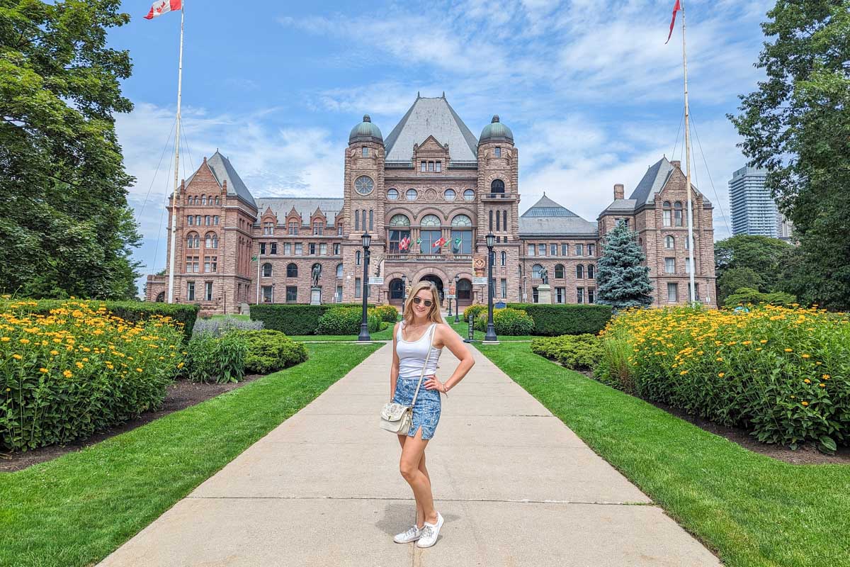 Bailey poses for a photo at the Legislative Assembly of Ontario in Toronto