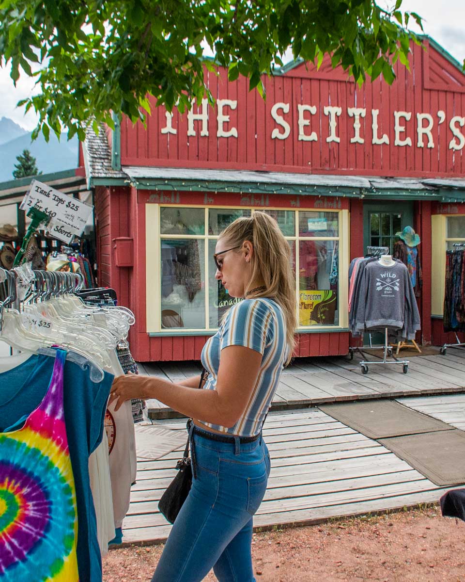 Bailey shops on 8th Street in Canmore