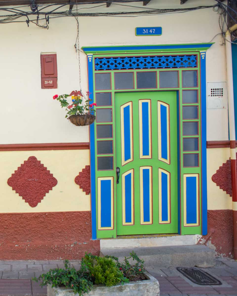 Colorful door in Guatape