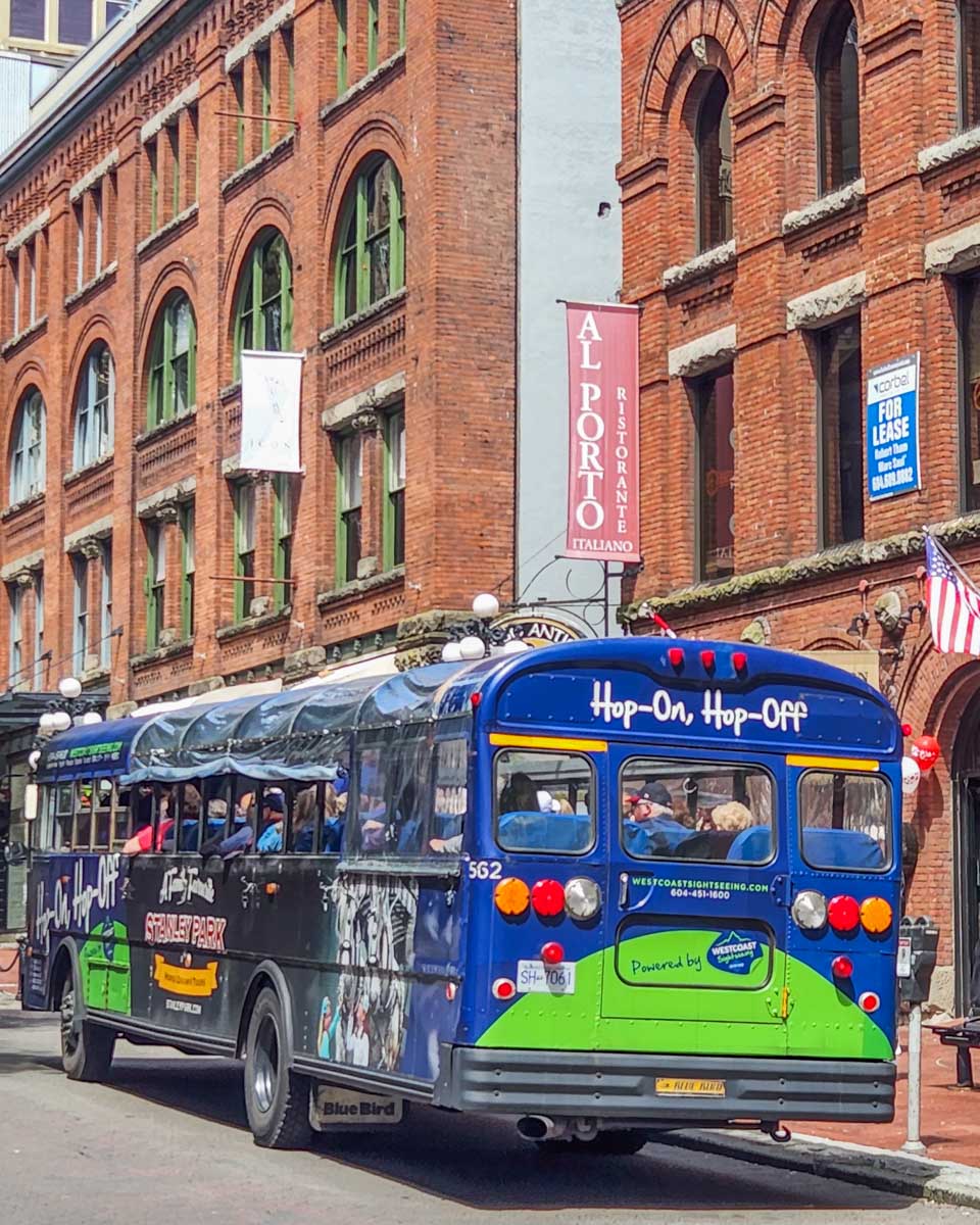 Hop on Hop Off bus in Vancouver