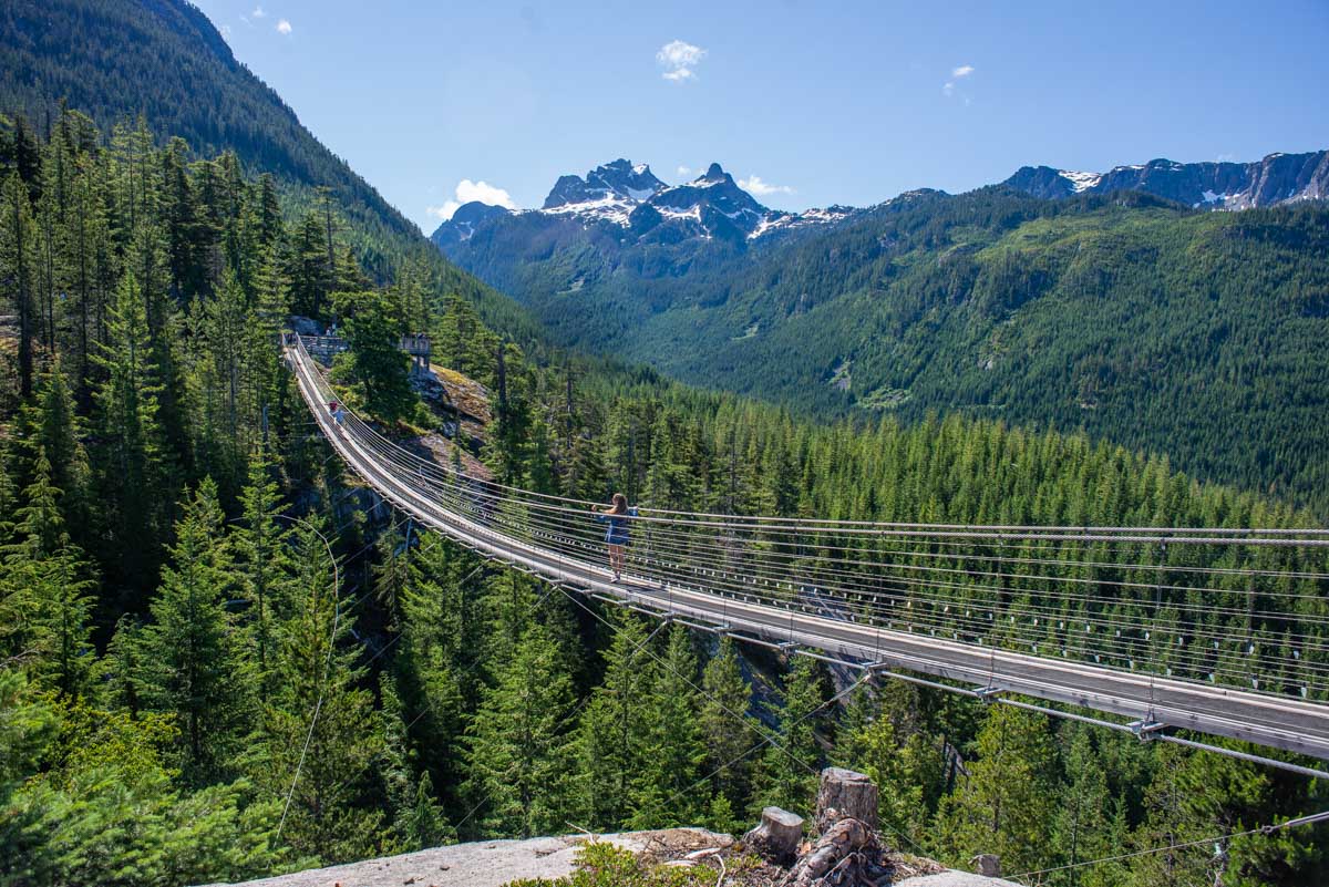 The Sky Pilot Suspension Bridge at the Sea to Sky Gondola, BC