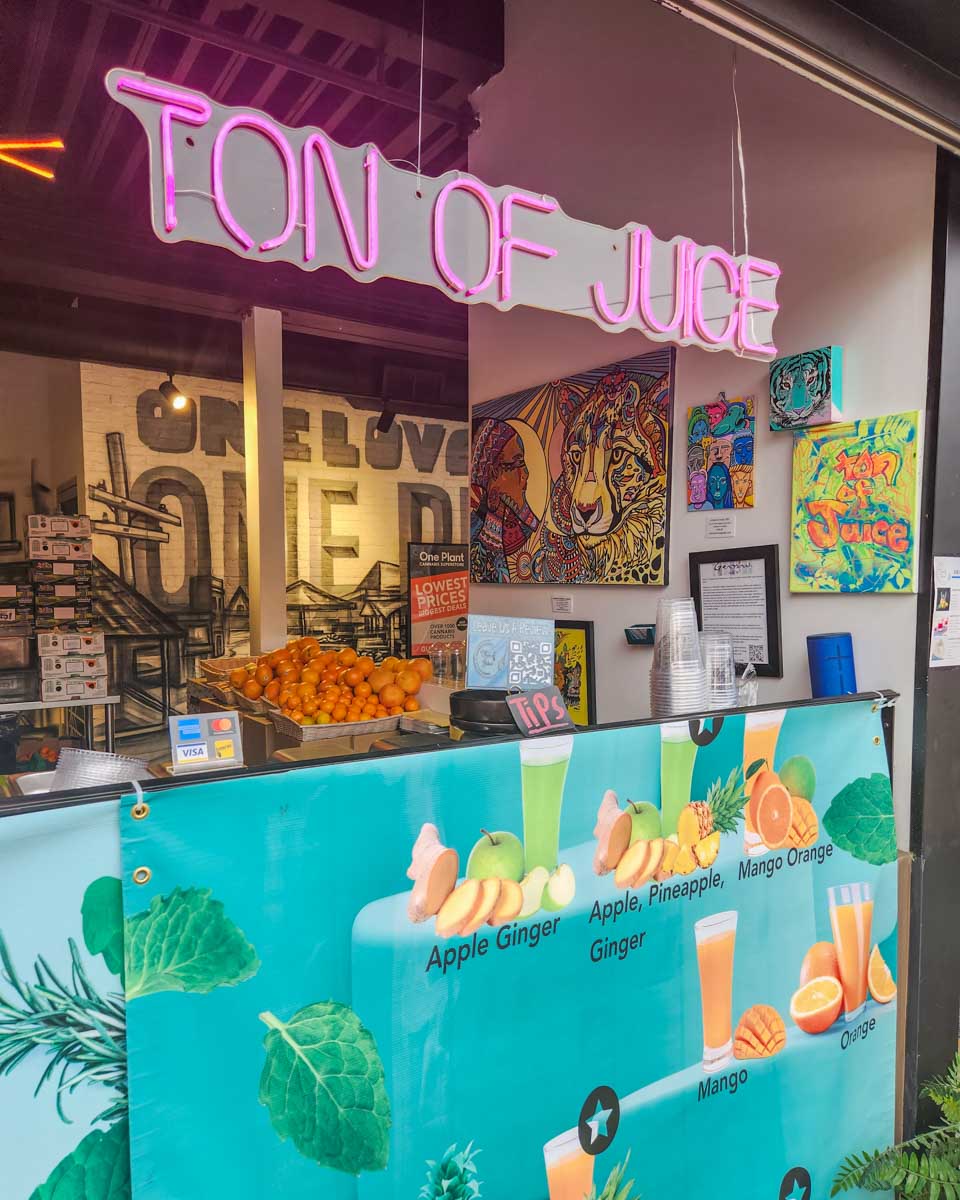 Ton of Juice at the Kensington Market in Toronto, Canada