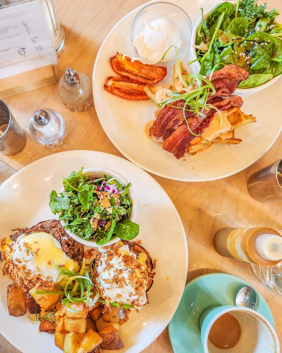 Two brunch meals at Lady Marmalade in Toronto, Canada