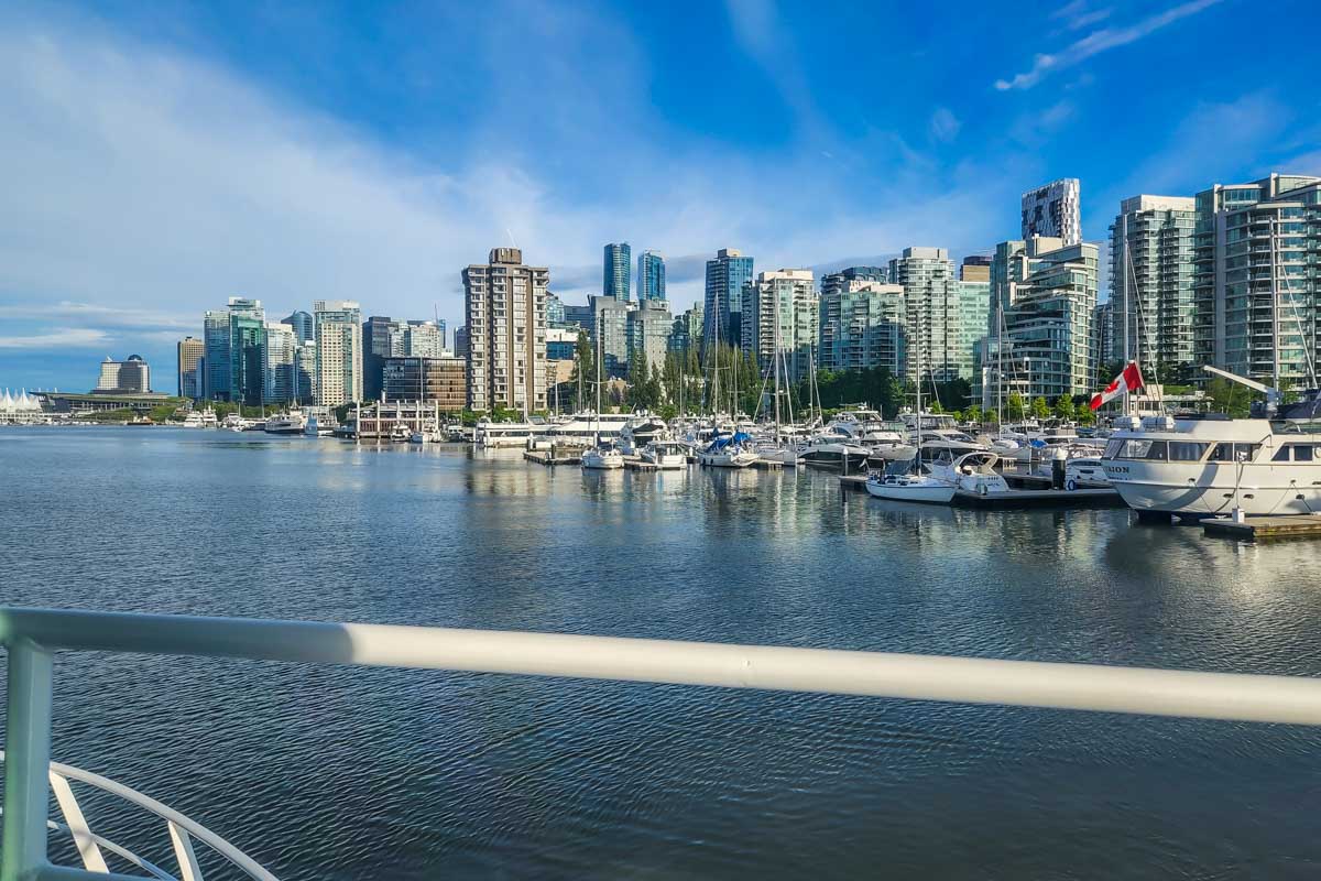 View from a day time lunch cruise in Vancouver, Canada
