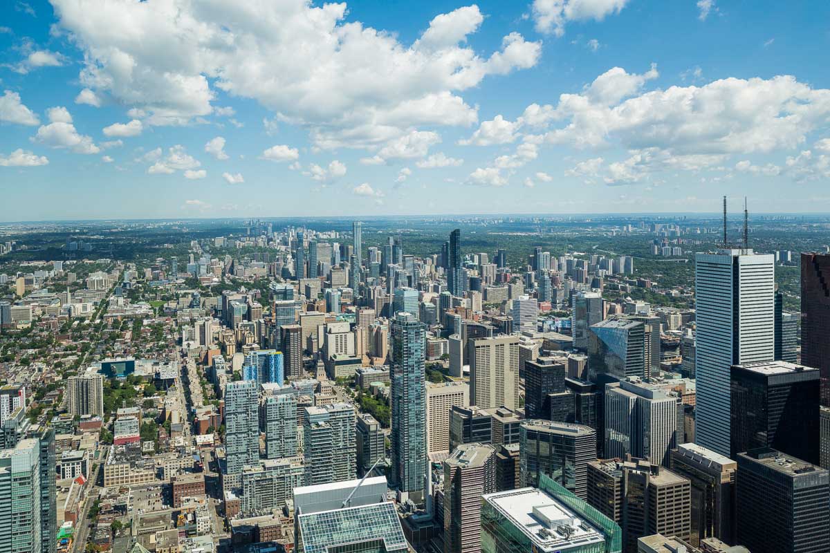 View of Toronto from the CN Tower
