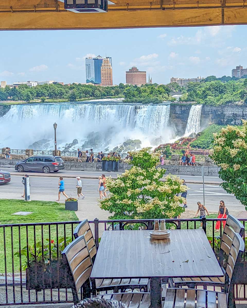 A table with a view at Queen Victoria Place Restaurant