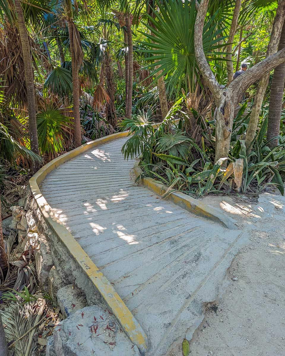 A wheelchair ramp at Tulum Ruins, Mexico