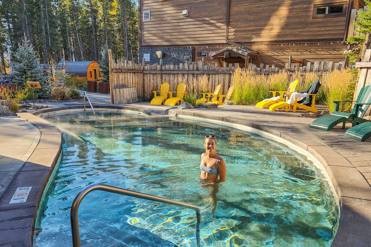 Bailey at the Kananaskis Nordic Spa