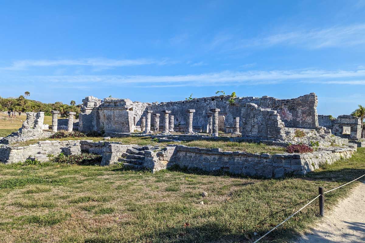 House Of The Columns at the Tulum Ruins in Tulum, Mexico