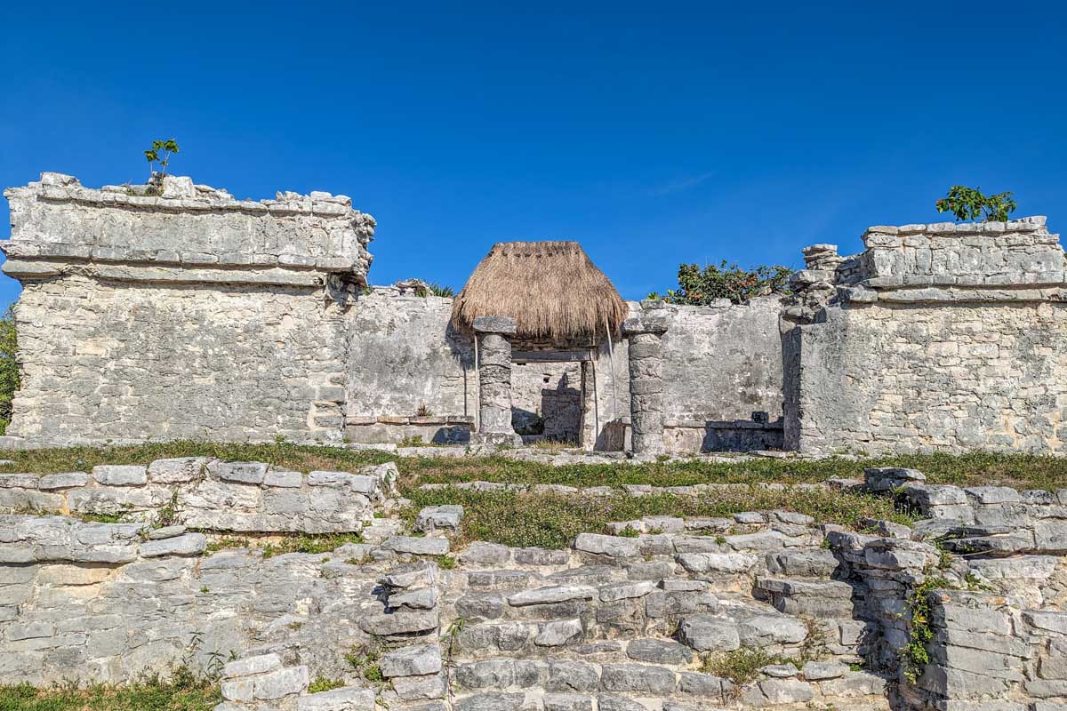 Temple at the Tulum Ruins in Mexico