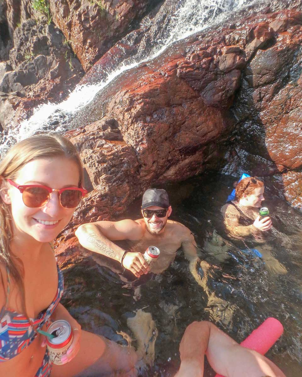 The Wangi Falls secret rock pool