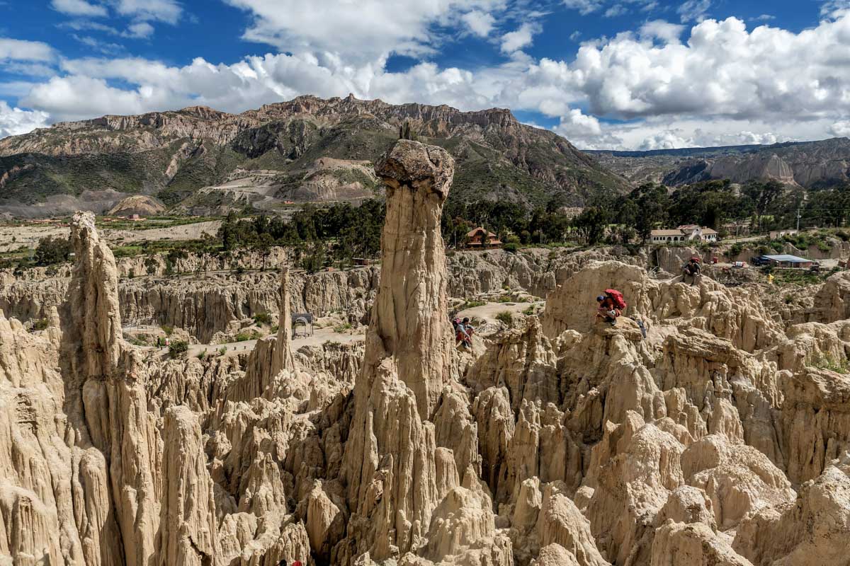 Valley of the Moon near La Paz, Bolivia