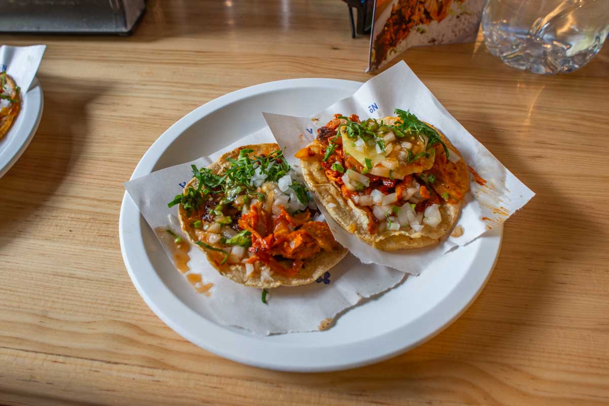 Al Pastor tacos in Mexico City