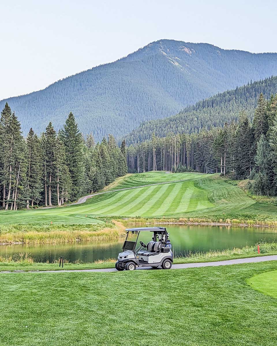 Views at Stewart Creek Golf Course in Canmore