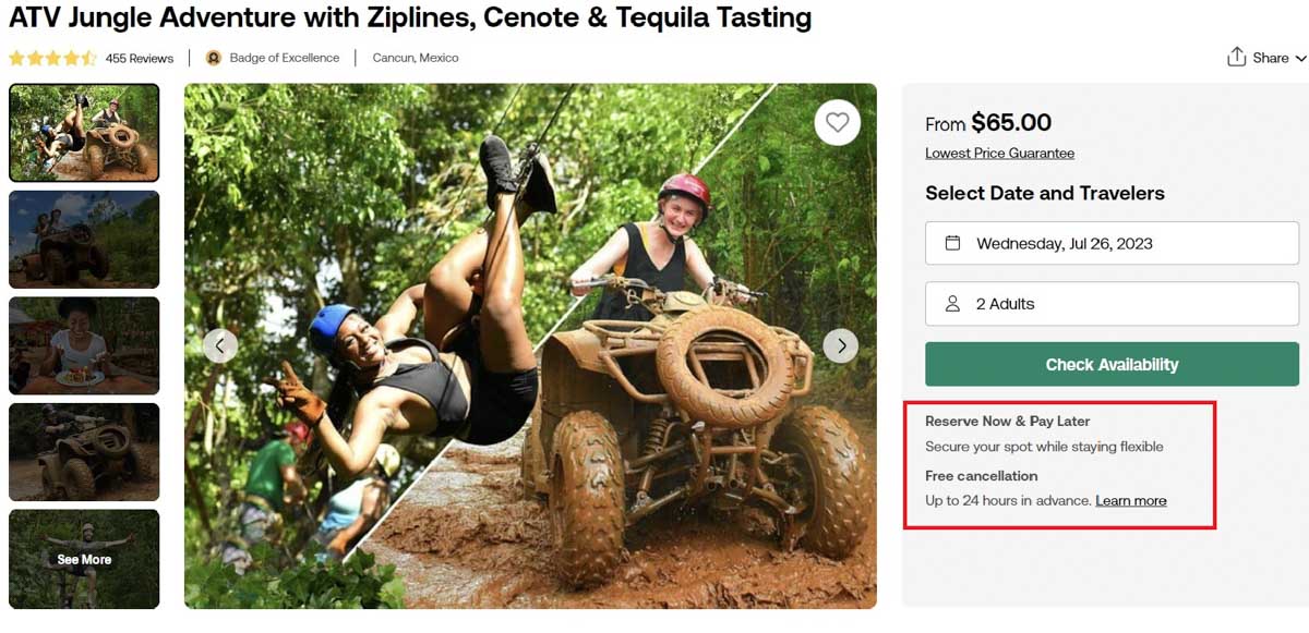 Viator ATV tour cancelation 1