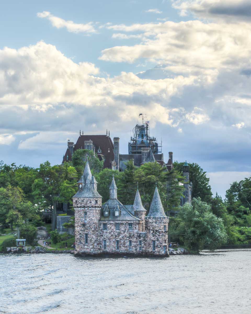 A castle on Thousands Island National Park on Lake Ontario, Canada