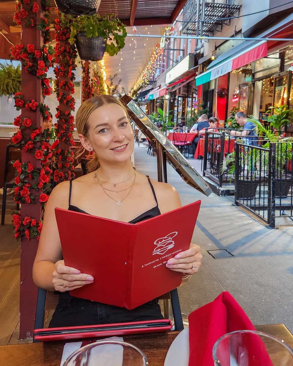 Bailey in Little Italy, NYC