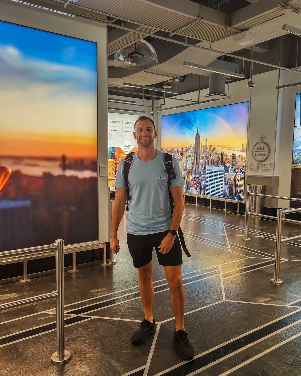 Daniel at the Museum for the Empire State Building in NYC