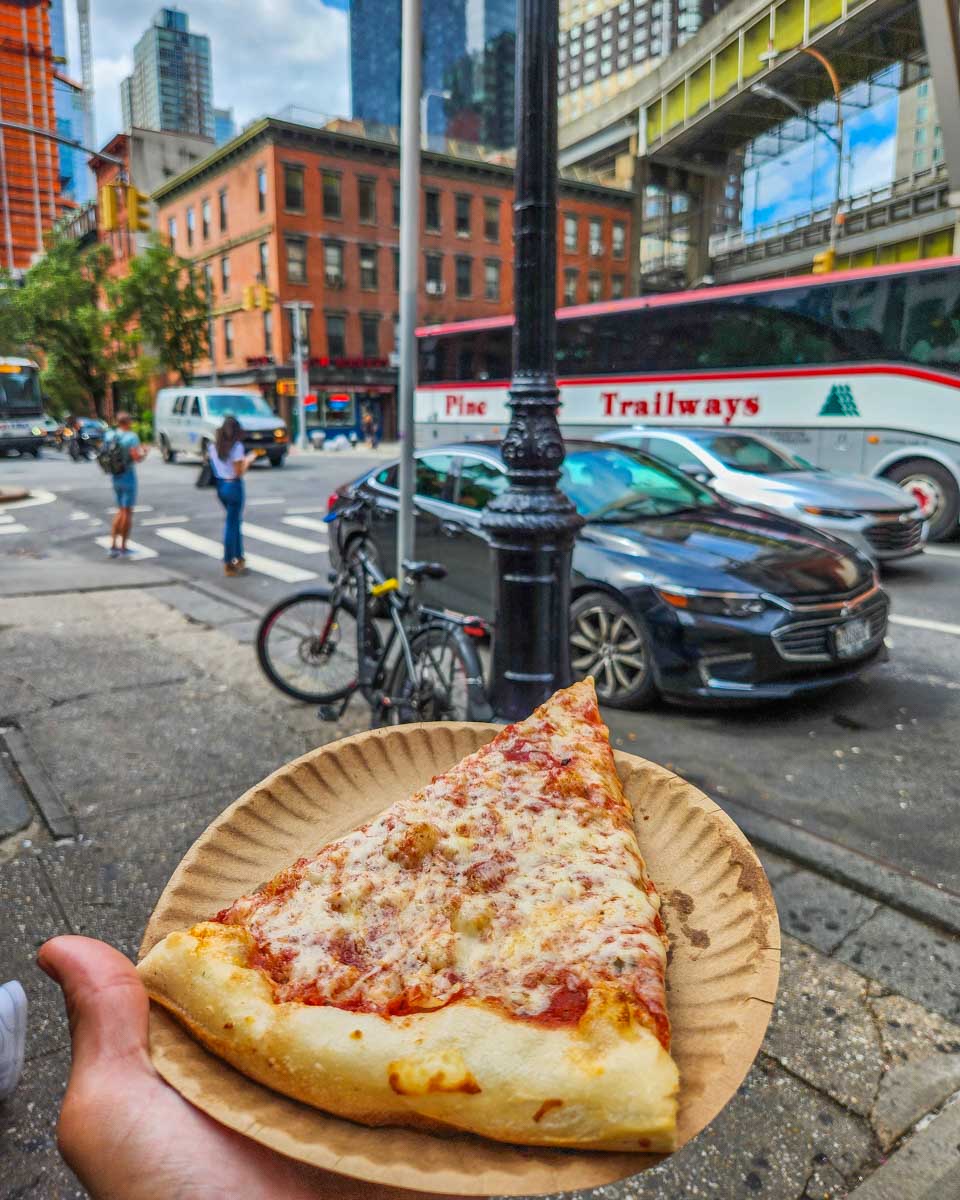 Pizza in New York City on a food tour