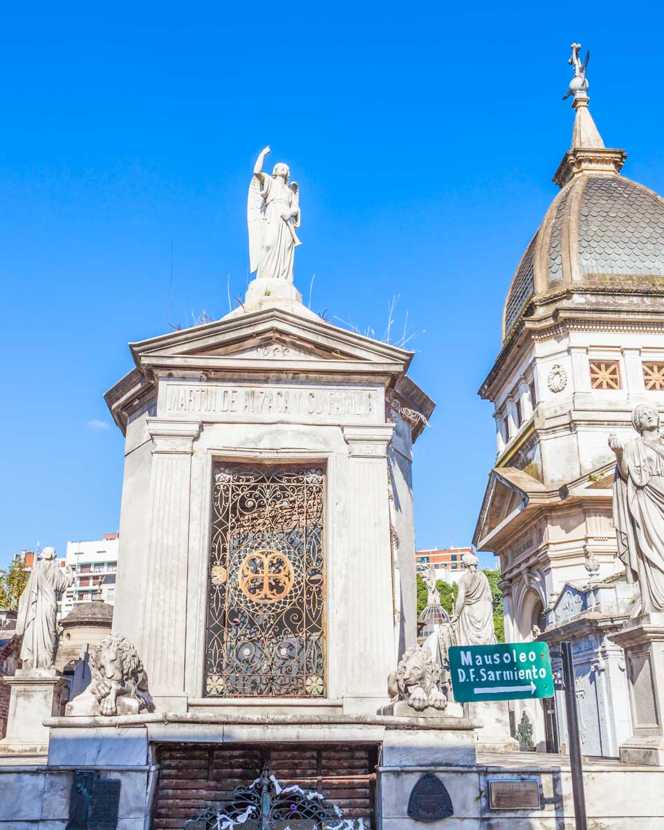 Recoleta Cemetery in Buenos Aires Argentina