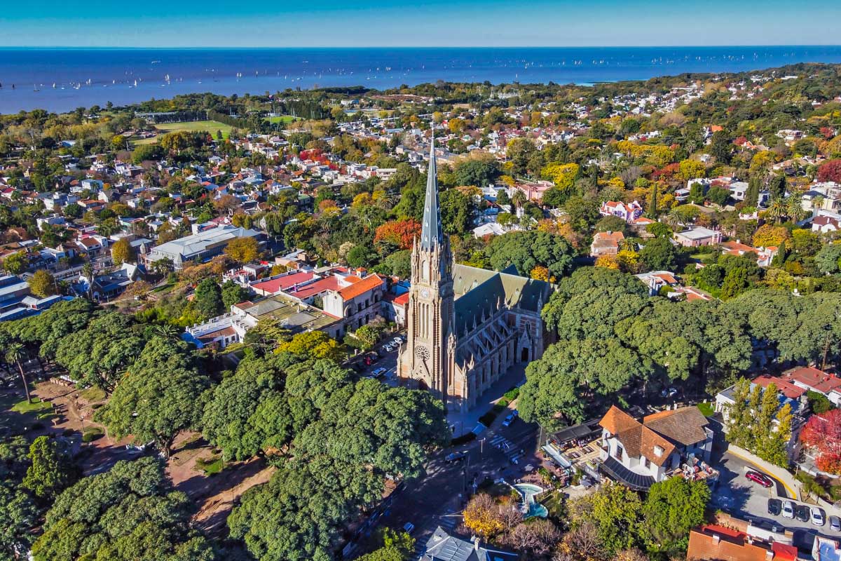 San Isidro city around the San Isidro Cathedral in Argentina