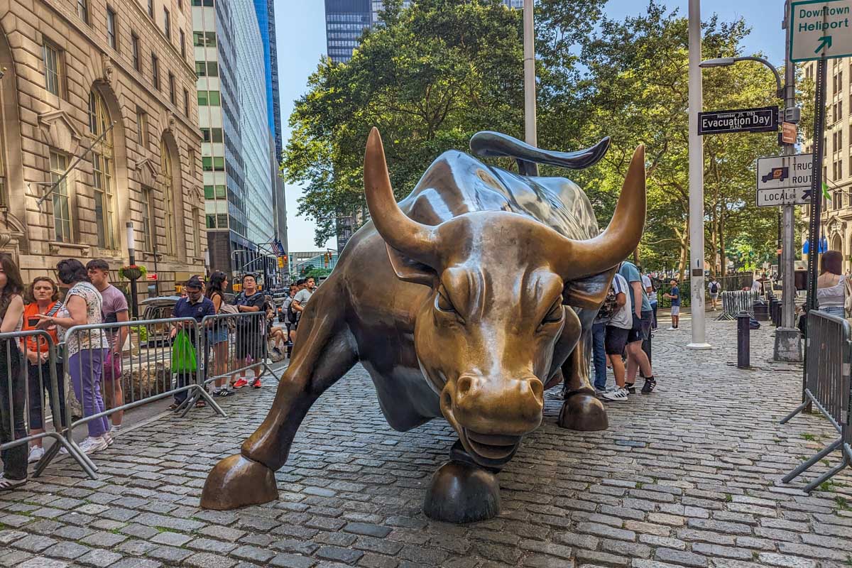 The Charging Bull of Wall Street, New York City