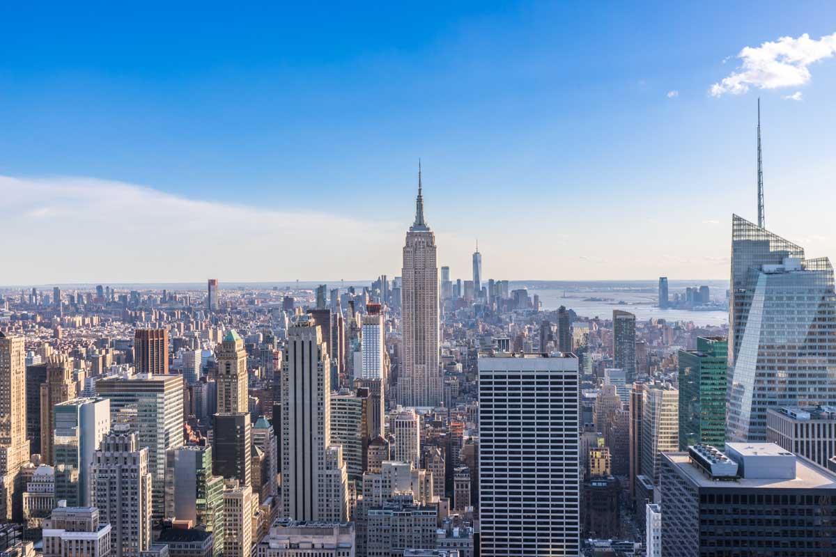 Views of NYC and the Empire State Building from Top of the Rock