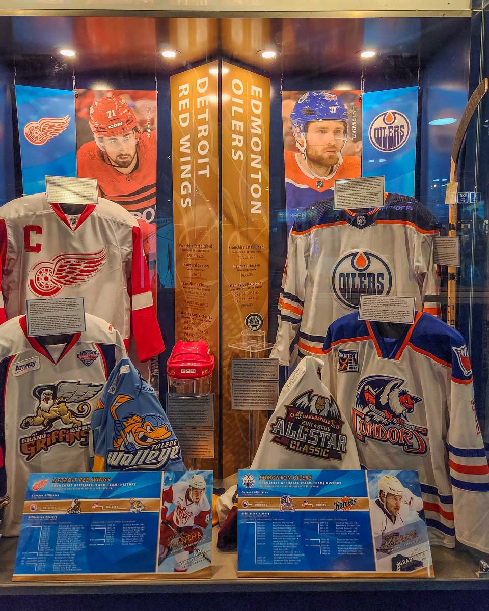 Conner McDavid display in the Hockey Hall of Fame