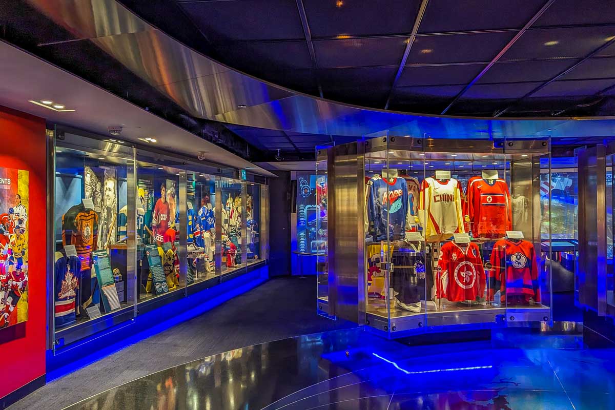 Display at the Hockey Hall of Fame in Toronto