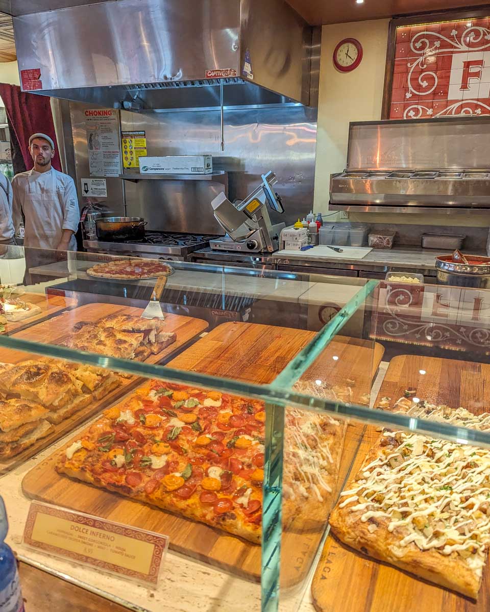 Filaga Pizza inside the Chelsea Market