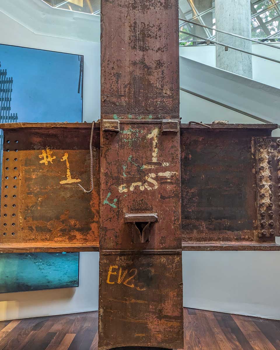 Steal beams at the 911 Museum in New York City