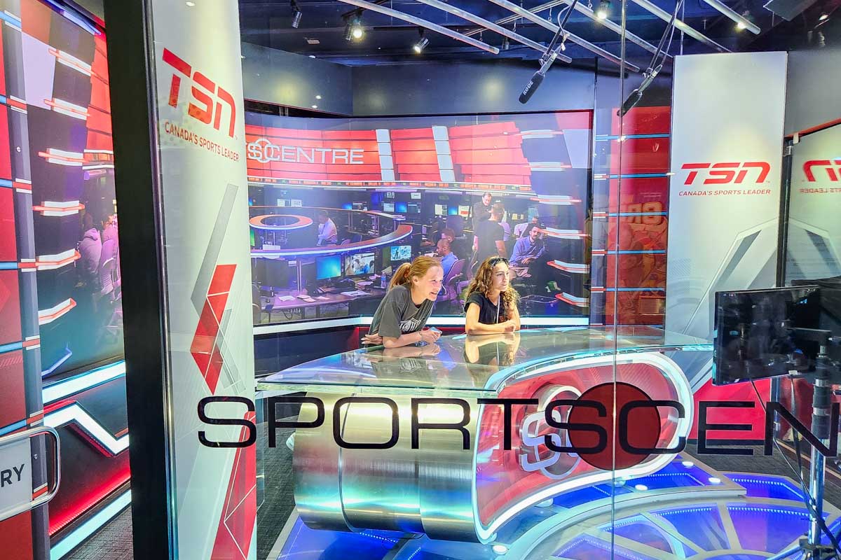 TSNRDS Broadcast Zone at the Toronto Hockey hall of Fame