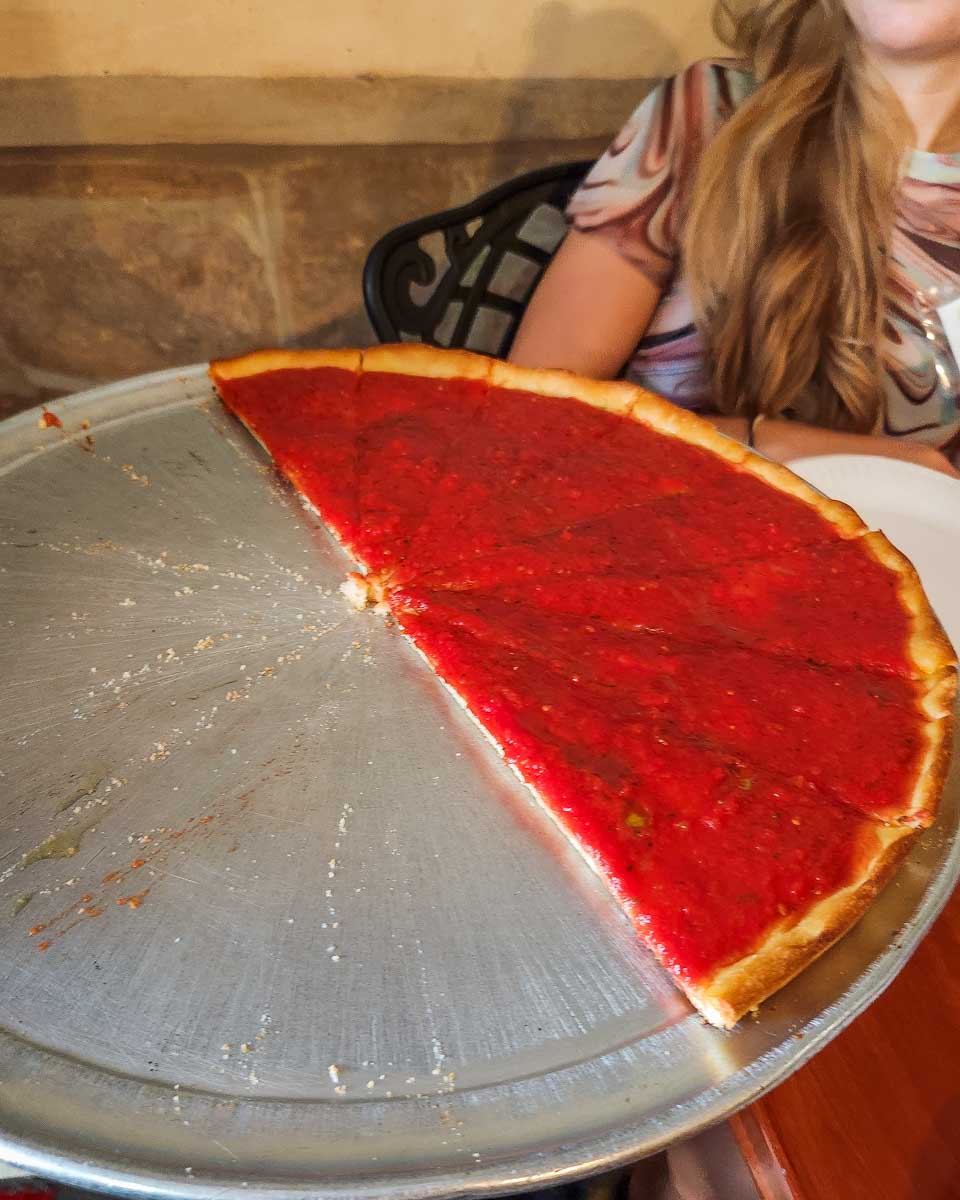 A Tomato Pie we tried on a food tour in Philadelphia, USA