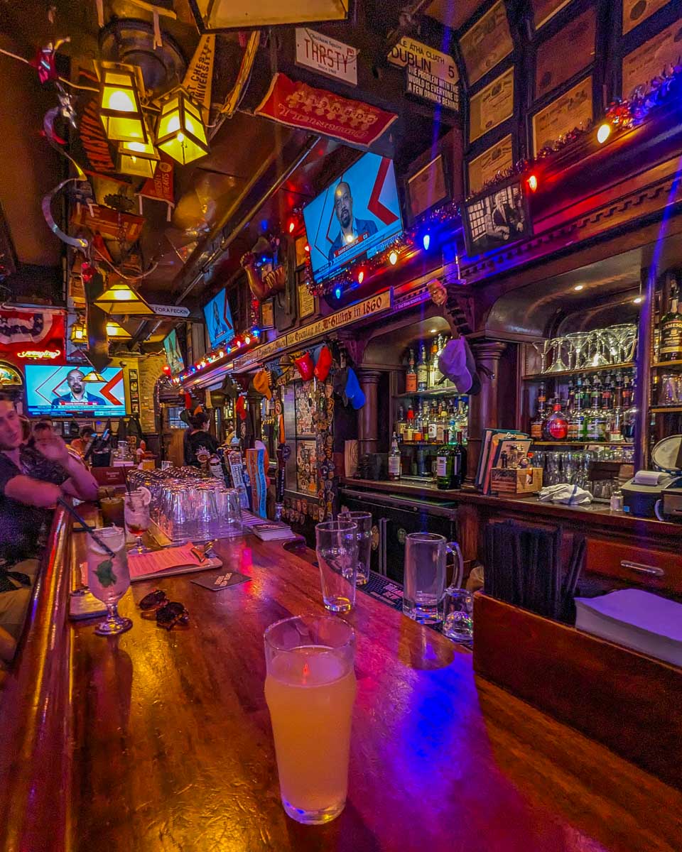 A beer at the bar of McGillin's Olde Ale House in Philadelphia