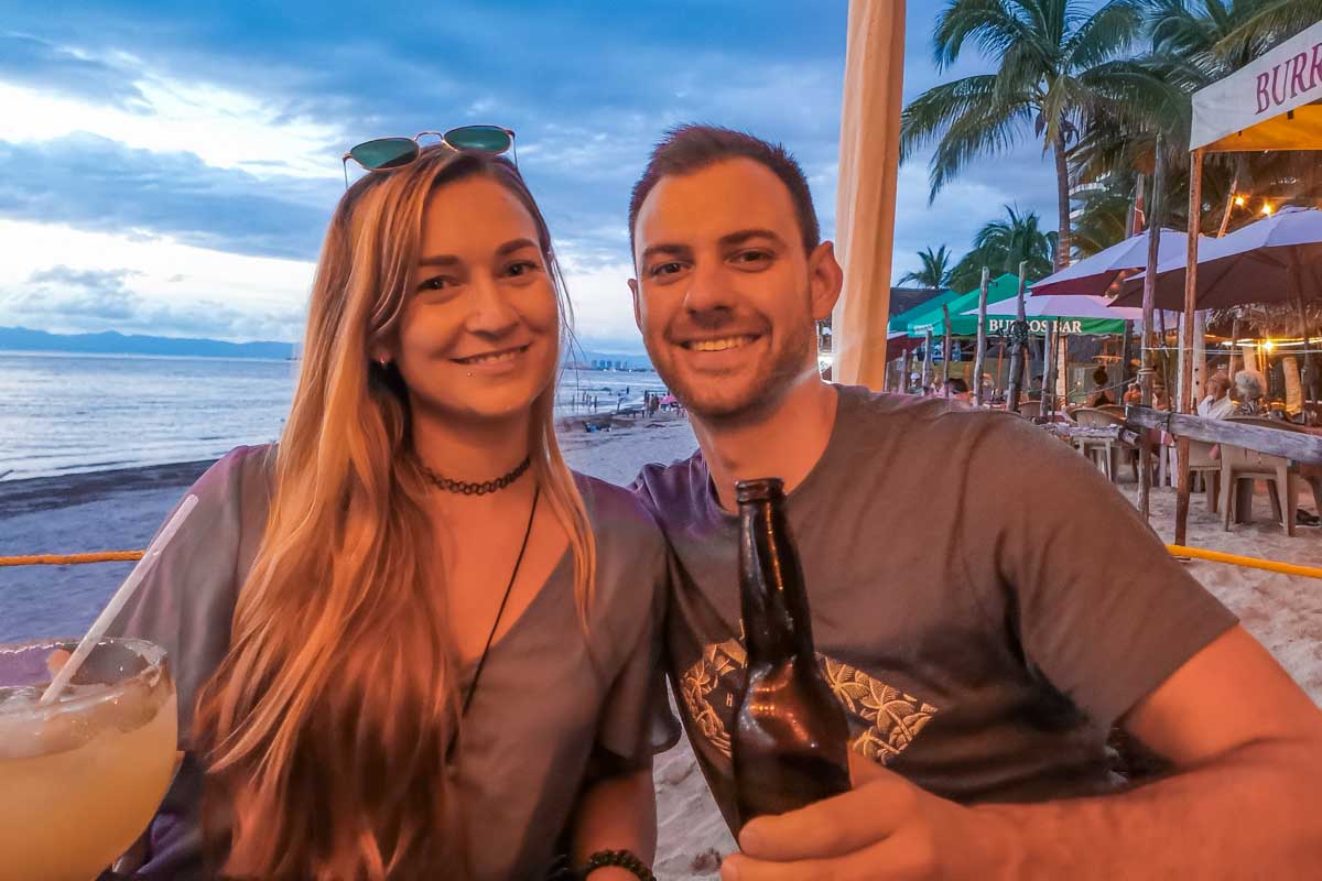 Daniel and Bailey pose for a photo in Puerto Vallarta, Mexico