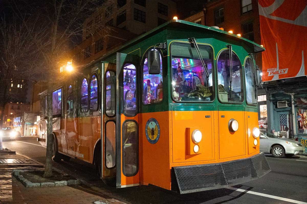 Founding Footsteps Trolly in Philadelphia