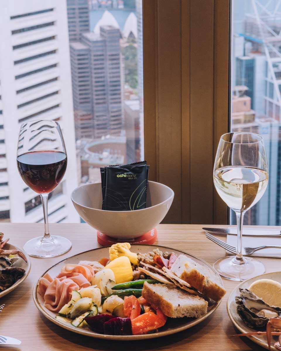 A meal with a view at Skyfeast at Sydney Tower