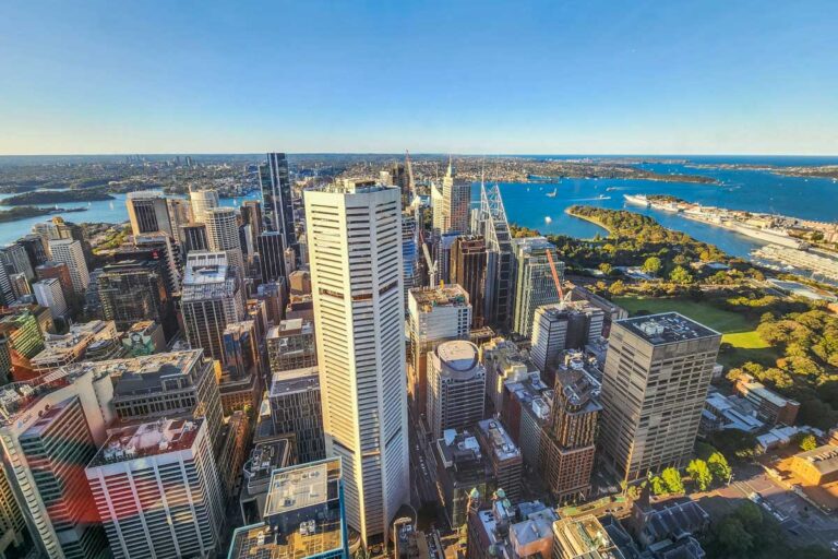 Sydney CBD as seen from the Sydney Tower Eye, Sydney, Australia