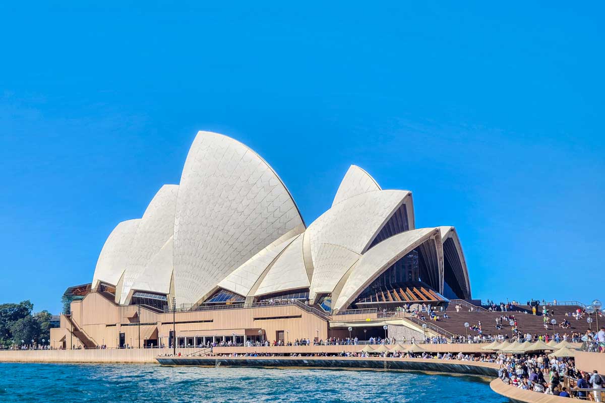 The Sydney Opera House as seen from a Sydney Harbour Cruise