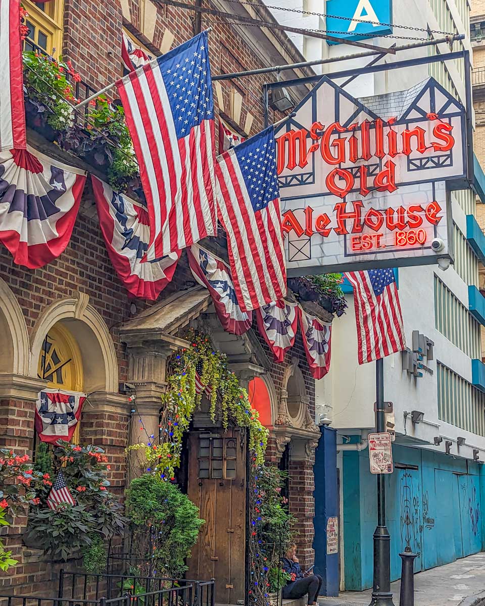 The front of McGillin's Olde Ale House in Philadelphia