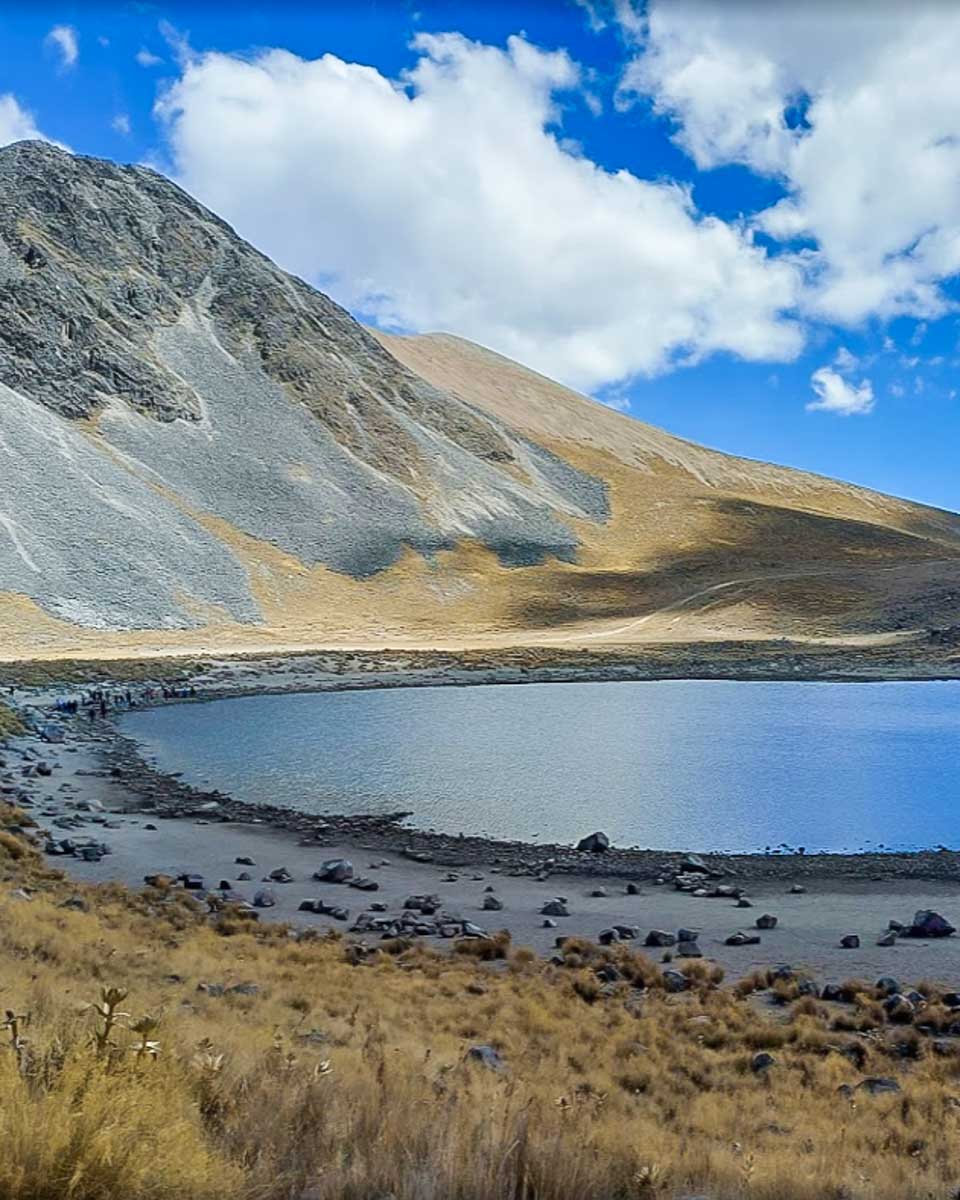 The lake at Nevado de Toluca Volcano in mexico